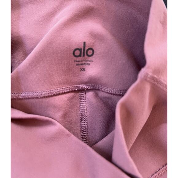 Alo Yoga Airlift High Waist Legging 7/8 Women XS Red Mauve Stretch Athleisure - Picture 3 of 4